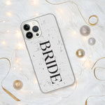 Bride iPhone® Case with Custom Background Print - Engagement Wedding Phone Case