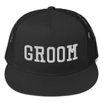 Groom Embroidered Trucker Cap