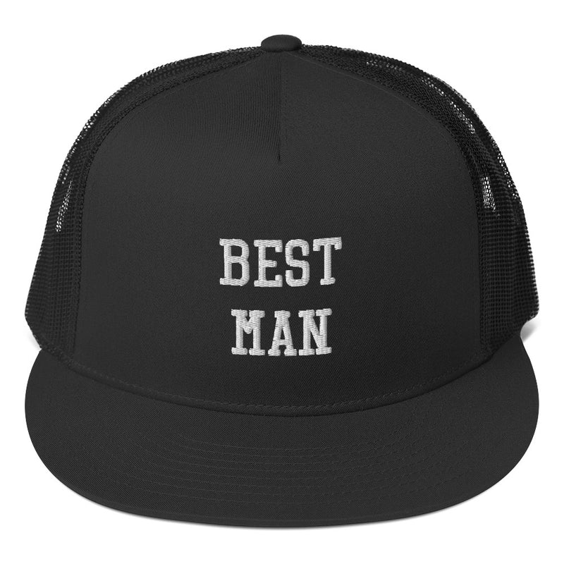 Best Man Embroidered Trucker Cap