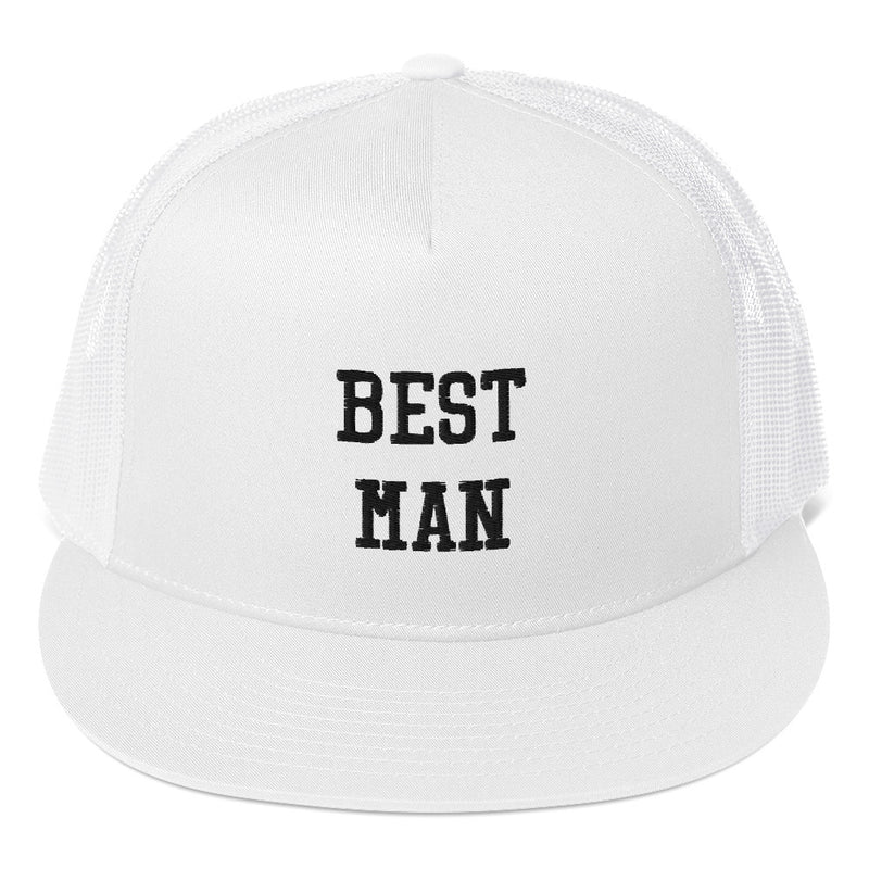 Best Man Embroidered Trucker Cap