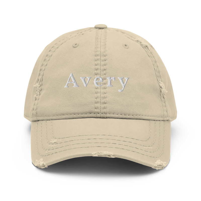 Custom Embroidered Distressed Dad Hat
