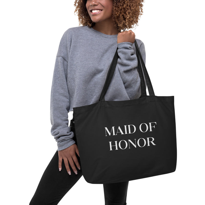 Maid of Honor Large Organic Tote Bag