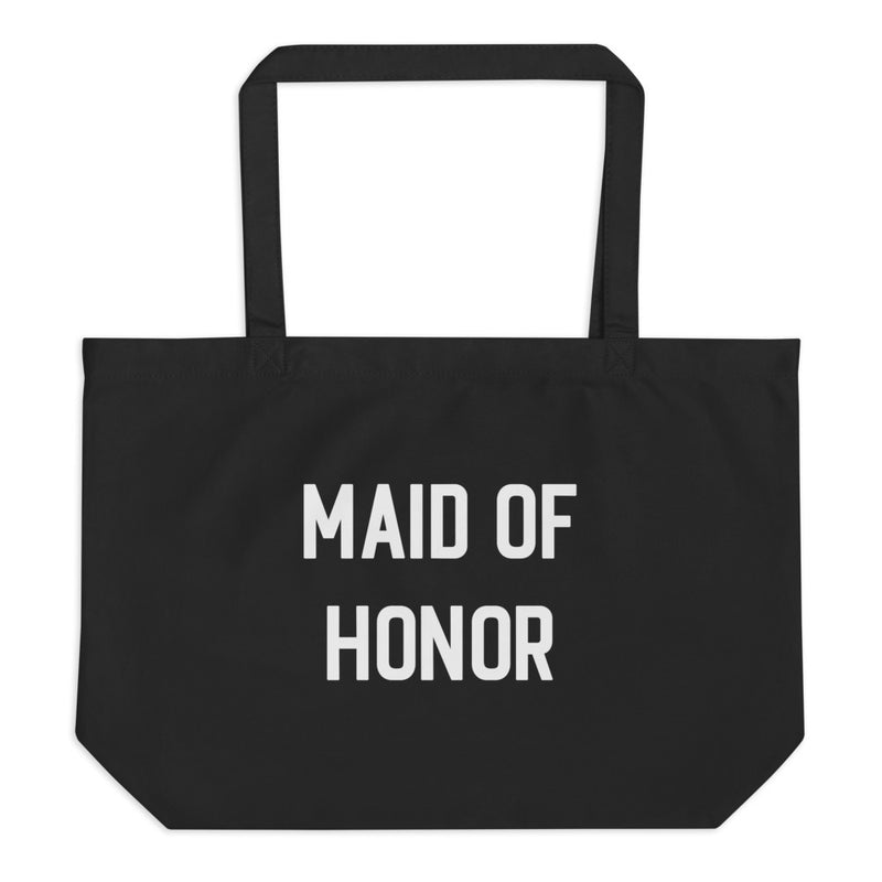 Maid of Honor Large Organic Cotton Tote Bag