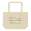 Gettin' Hitched Large Organic Cotton Tote Bag