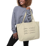 Gettin' Hitched Large Organic Cotton Tote Bag