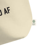 Engaged AF Large Organic Cotton Tote Bag