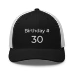 Custom Birthday Trucker Cap
