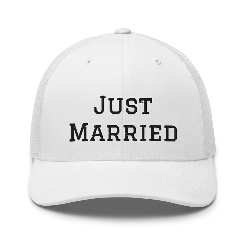 Just Married Trucker Cap